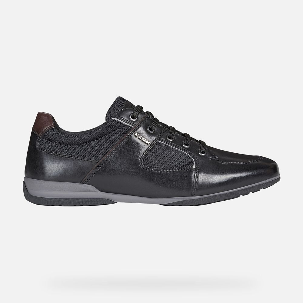 Sapatos Casuais Geox Homem Pretas - Timothy - EBKOD7285